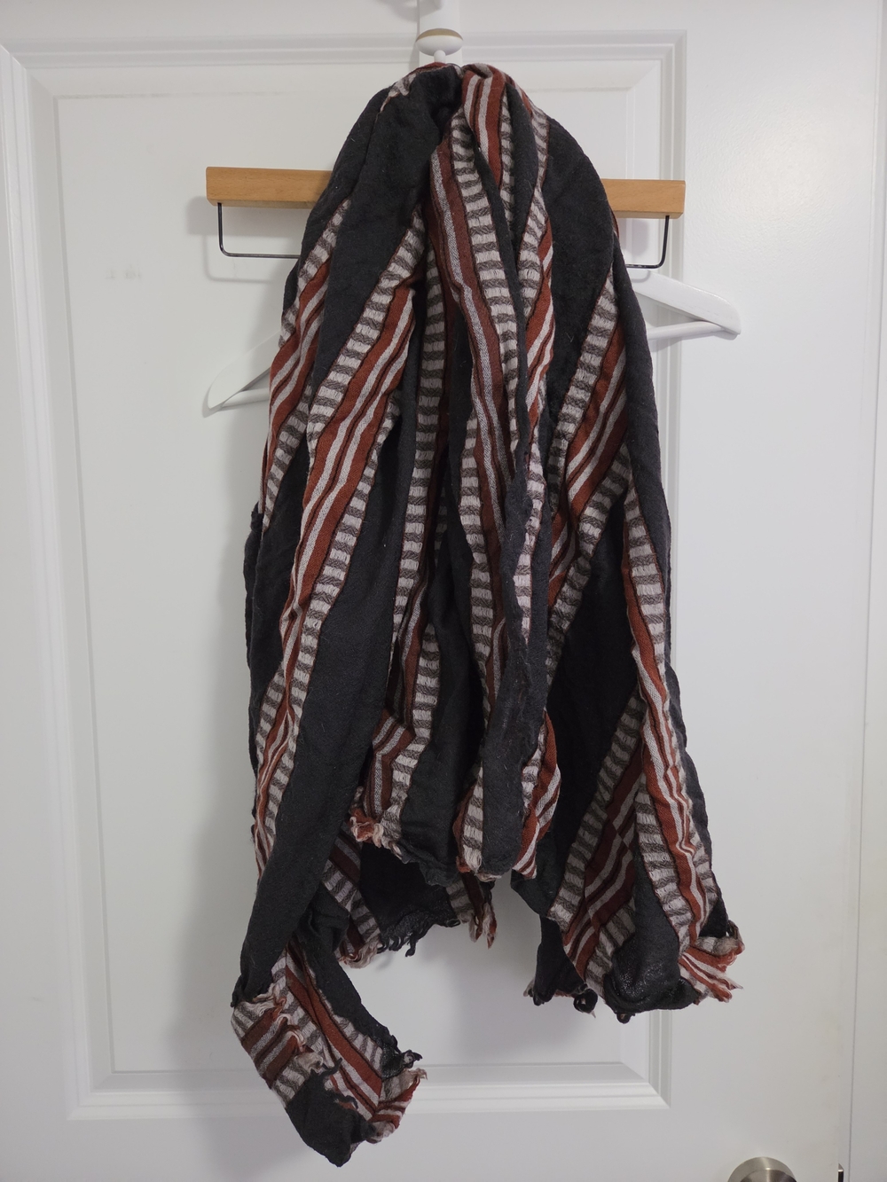 WILFRED WOOL BLANKET SCARF 50X 50